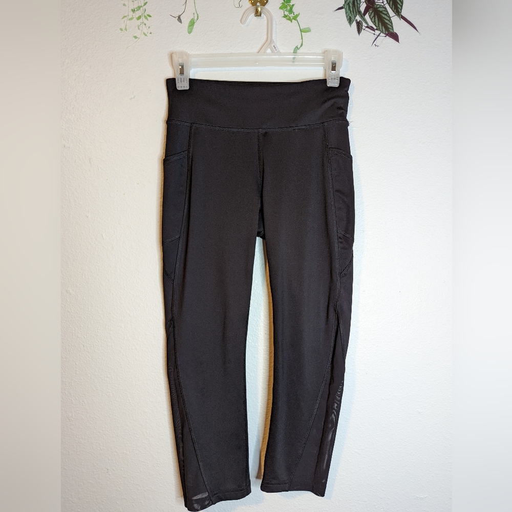 High Waist Mesh Athletic Capris